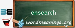 WordMeaning blackboard for ensearch